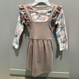 Floral Ruffle Kids Dress Set